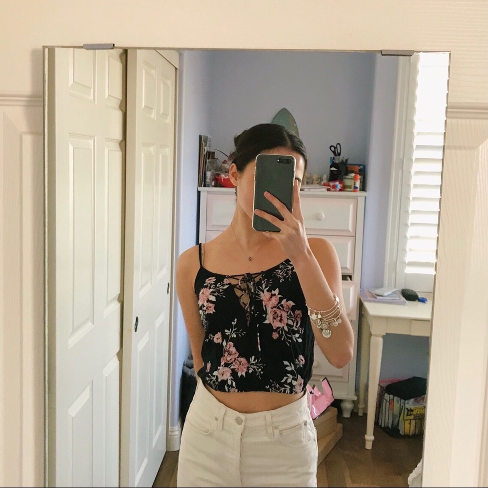 floral tank top (kendall & kylie)